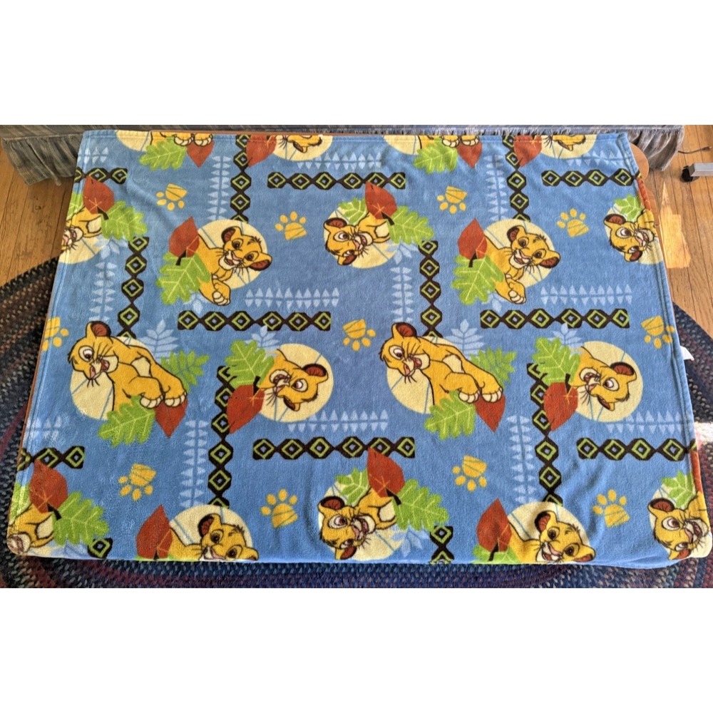 Disney Lion King Totally Tribal Simba Fleece Toddler Blanket Throw 36 x 48